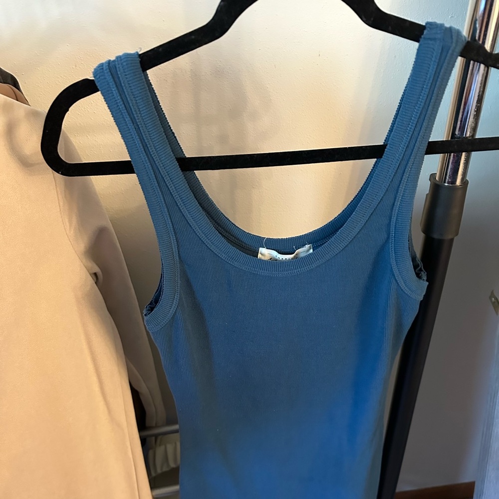 Blue mini dress